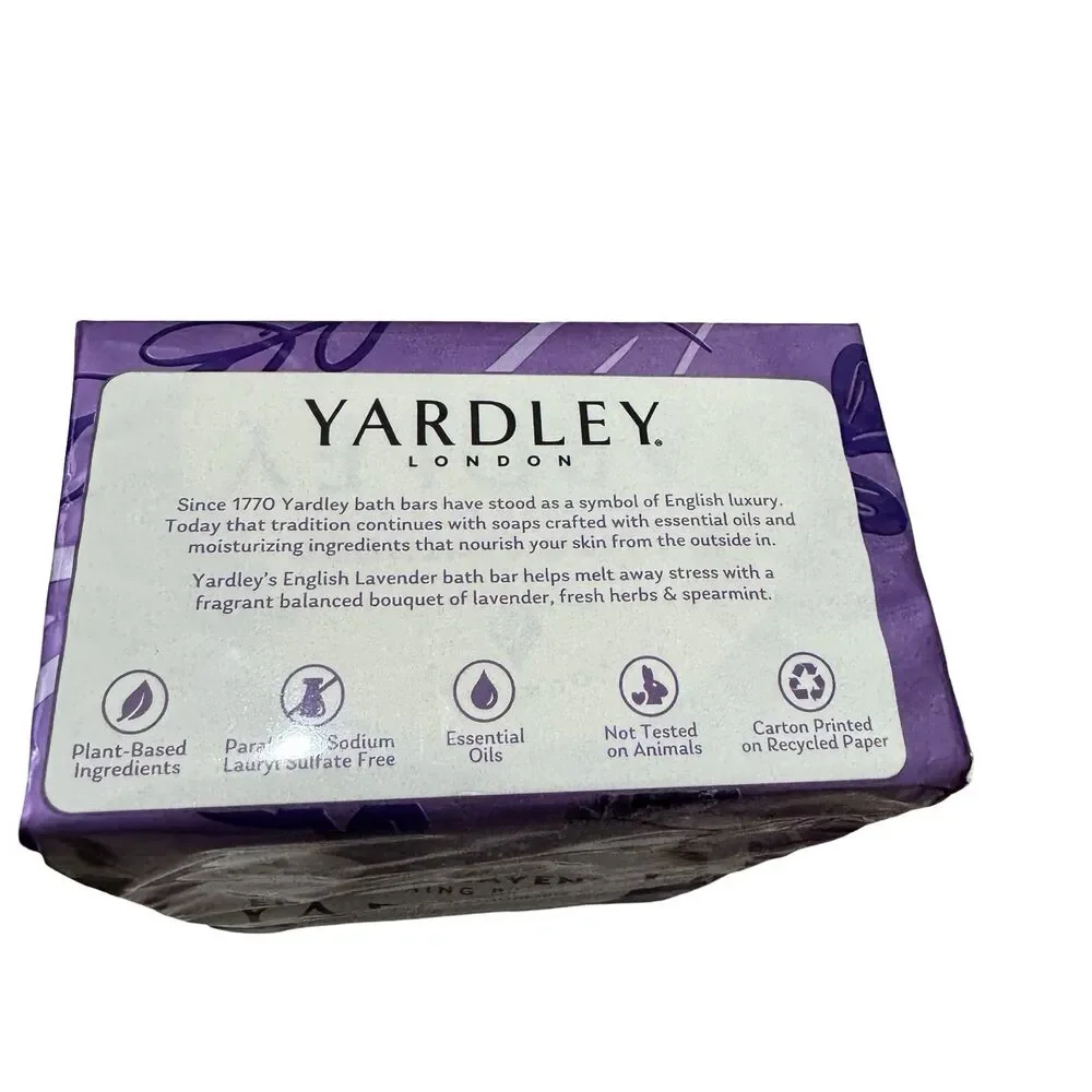 Yardley London‎ English Lavender Moisturizing Bath Soap 4oz Each 12pc